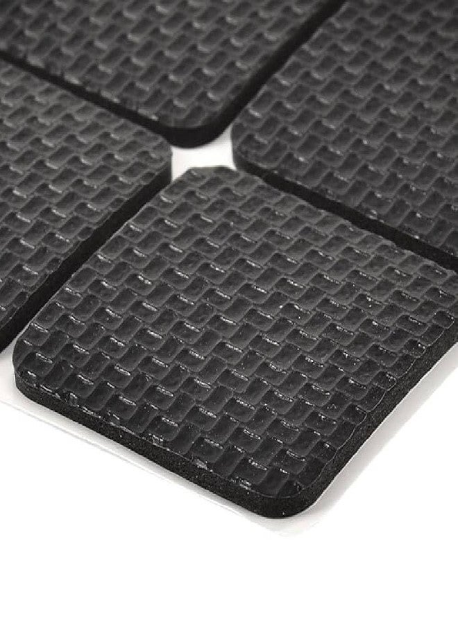 CLICKSWIFT وسادات Clickswift® المربعة المضادة للانزلاق للأثاث، قطعتان، وسادات مطاطية ذاتية اللصق للأثاث، مناسبة للأريكة والسرير، وأرجل الكراسي، وواقيات للأرضيات، وعازلة للصوت، مقاس 8.5 سم (أسود). - Image 4